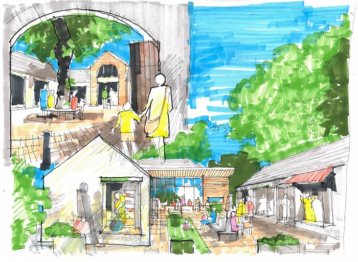 Retail Boutique   Stables and Outbuildings Sketch Low Res